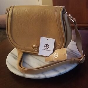 Giani Bernini English Walnut Crossbody Bag NWT!